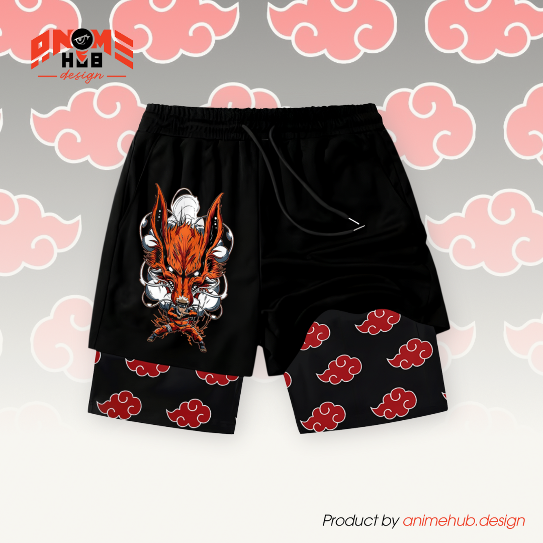 Uzumaki - Pantalones cortos de Narutoo Streetwear ANIME HUB