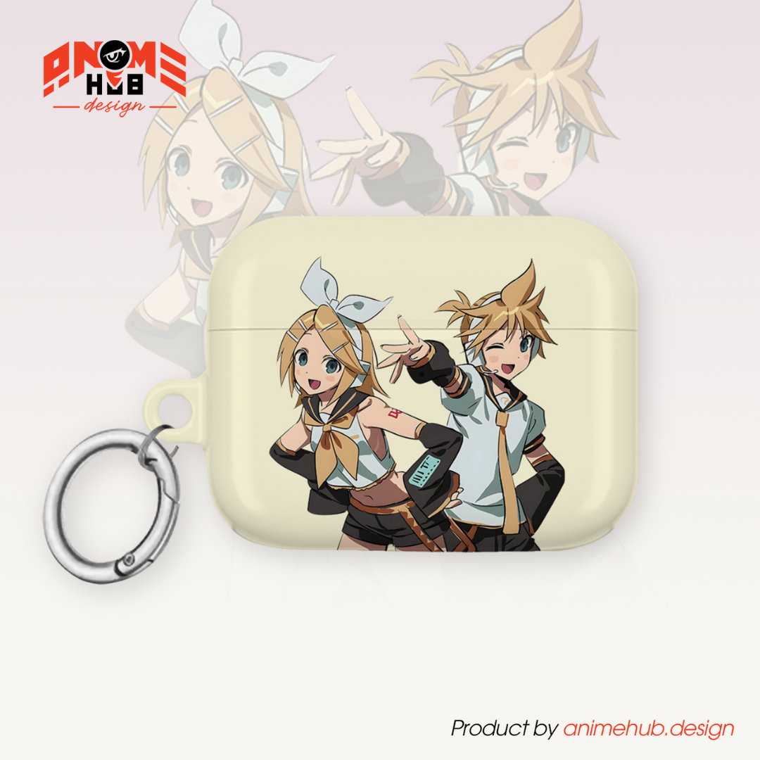 Funda protectora suave para AirPods de Kagamine Rin Len 1 - ANIME HUB