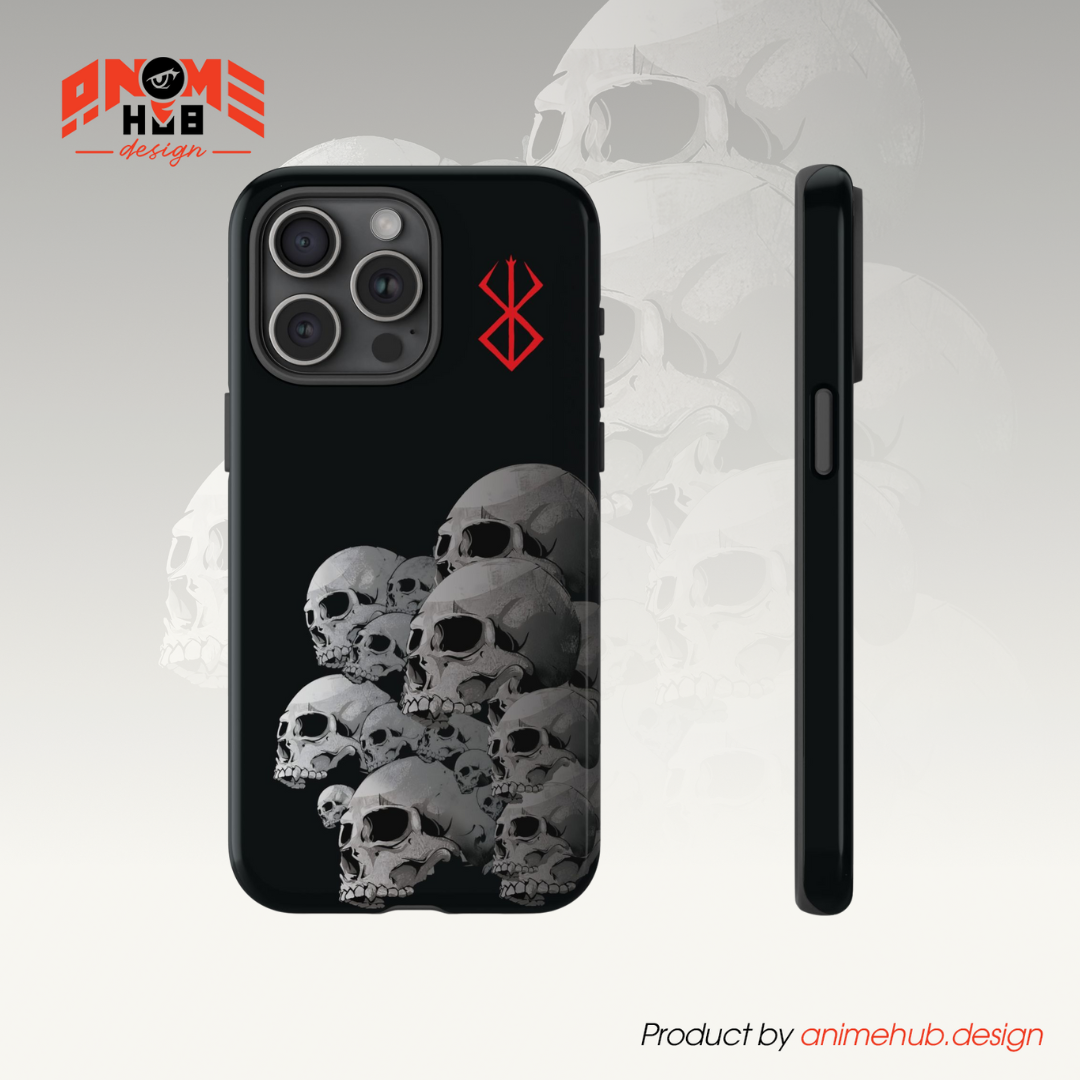 Berserk Manga Skull Phone Case – Dark Anime Design ANIME HUB