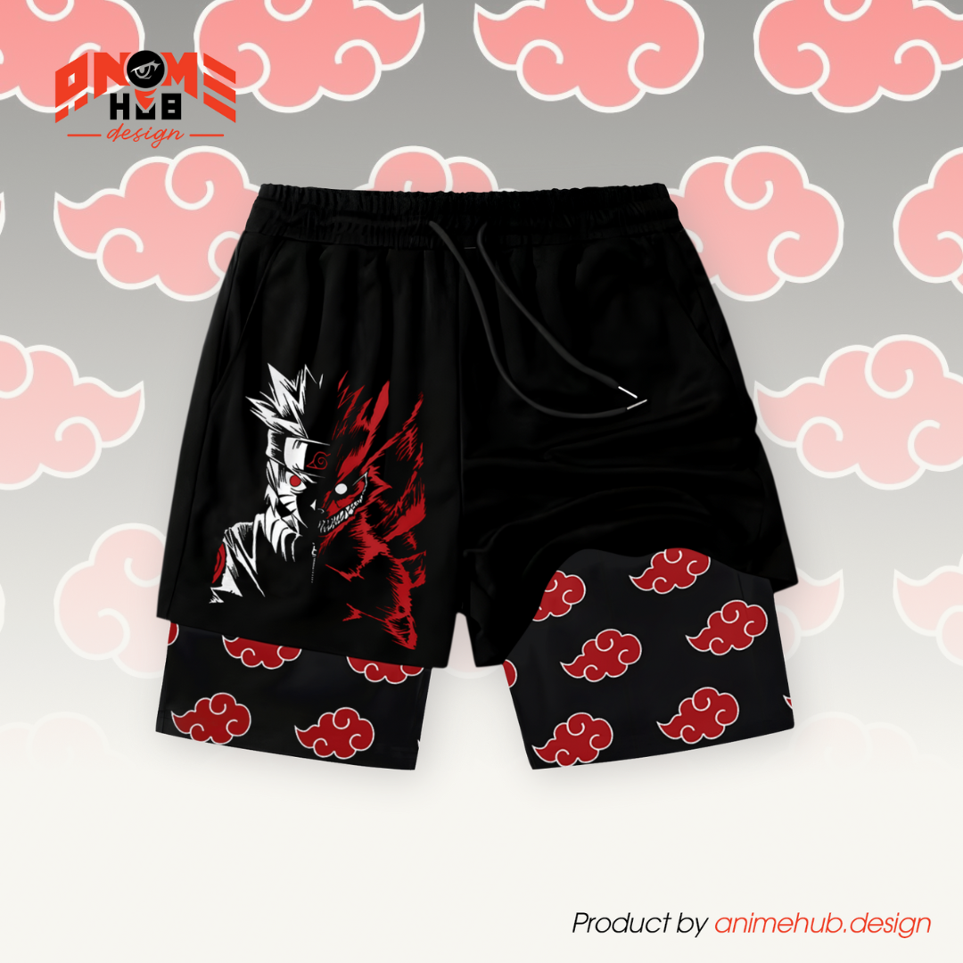 Uzumaki - Pantalones cortos de Narutoo Streetwear ANIME HUB