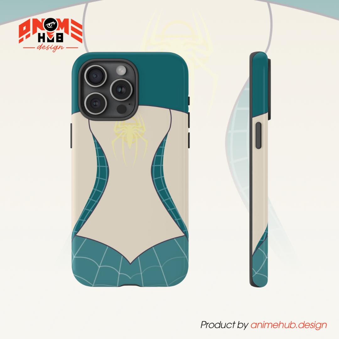 Spider-Gwen Inspired Phone Case 1 – Superhero Costume Design ANIME HUB