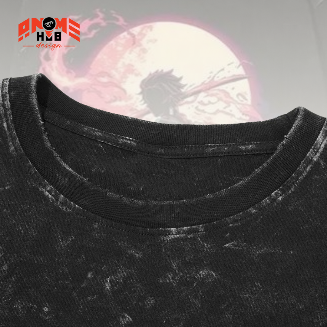 Demon Slayerr Double-Sided Unisex Washed Tee – Anime Kamado Tanjiro 1 Shirt ANIME HUB
