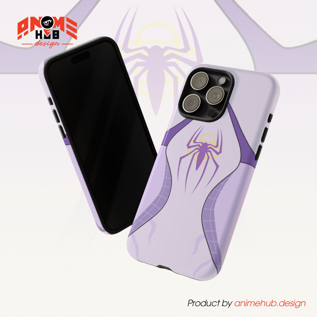Spider-Gwen Inspired Phone Case 2 – Superhero Costume Design ANIME HUB