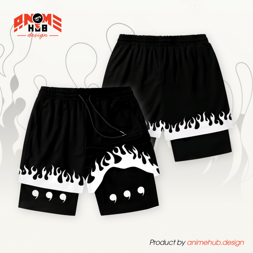 Uzumaki - Pantalones cortos de Narutoo Streetwear ANIME HUB