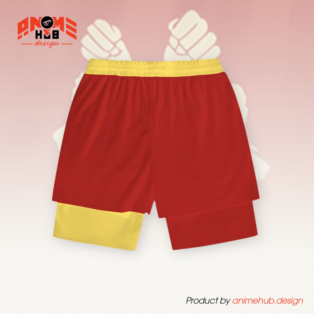 One Piecee Shorts – Luffy Punchs Symbol Design ANIME HUB