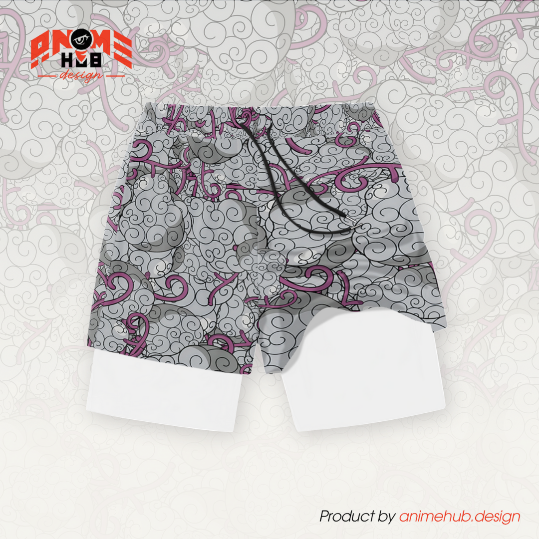 Anime Fruta del Diablo 10 – Pantalones cortos de Onepiecee ANIME HUB