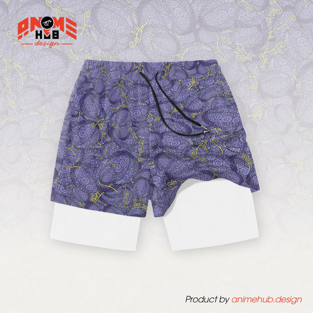 Anime Fruta del Diablo 1 – Pantalones cortos de Onepiecee ANIME HUB