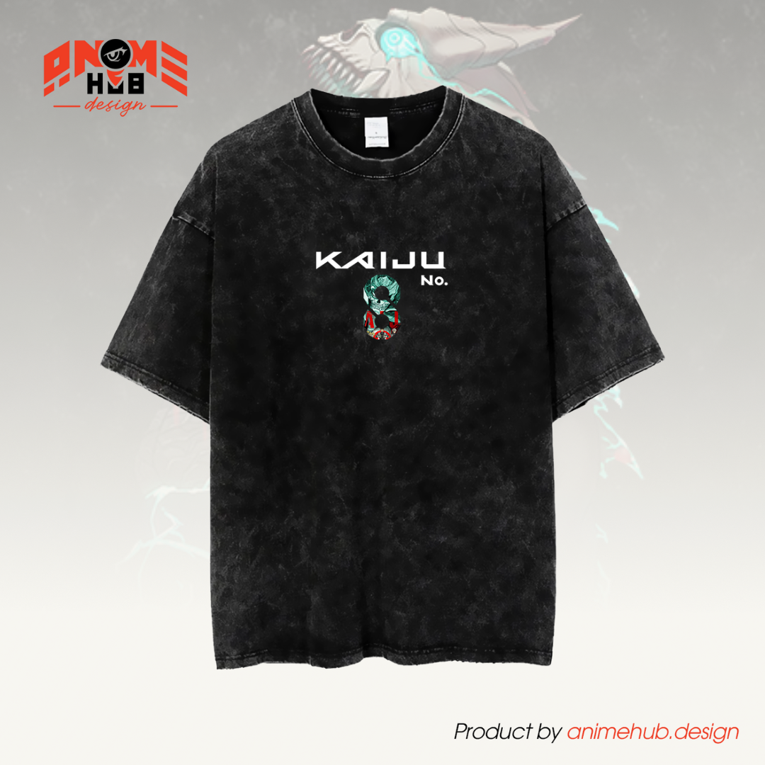 Kaiju No. 8 Monster Double-Sided Unisex Washed Tee – Anime Oversize Graphic Shirt ANIME HUB