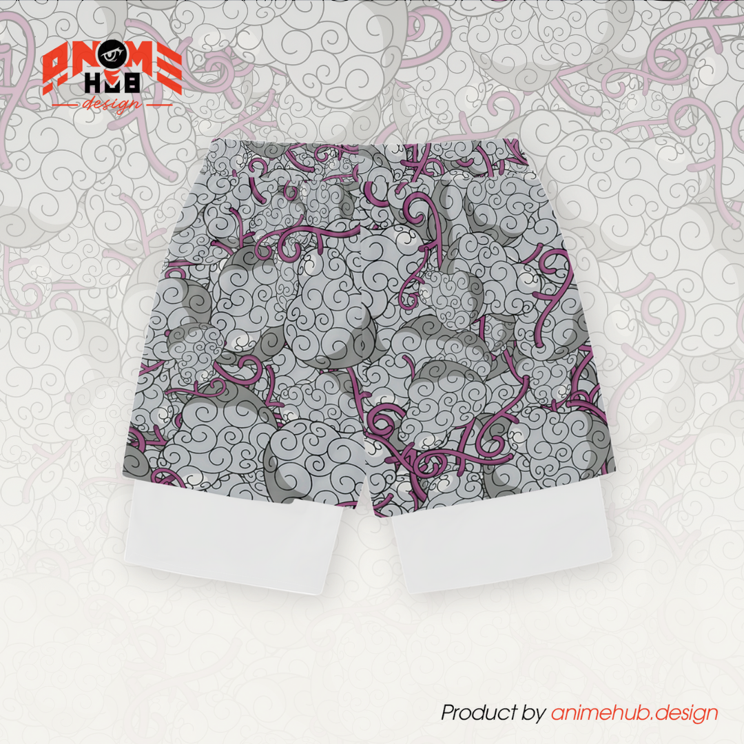 Anime Fruta del Diablo 10 – Pantalones cortos de Onepiecee ANIME HUB