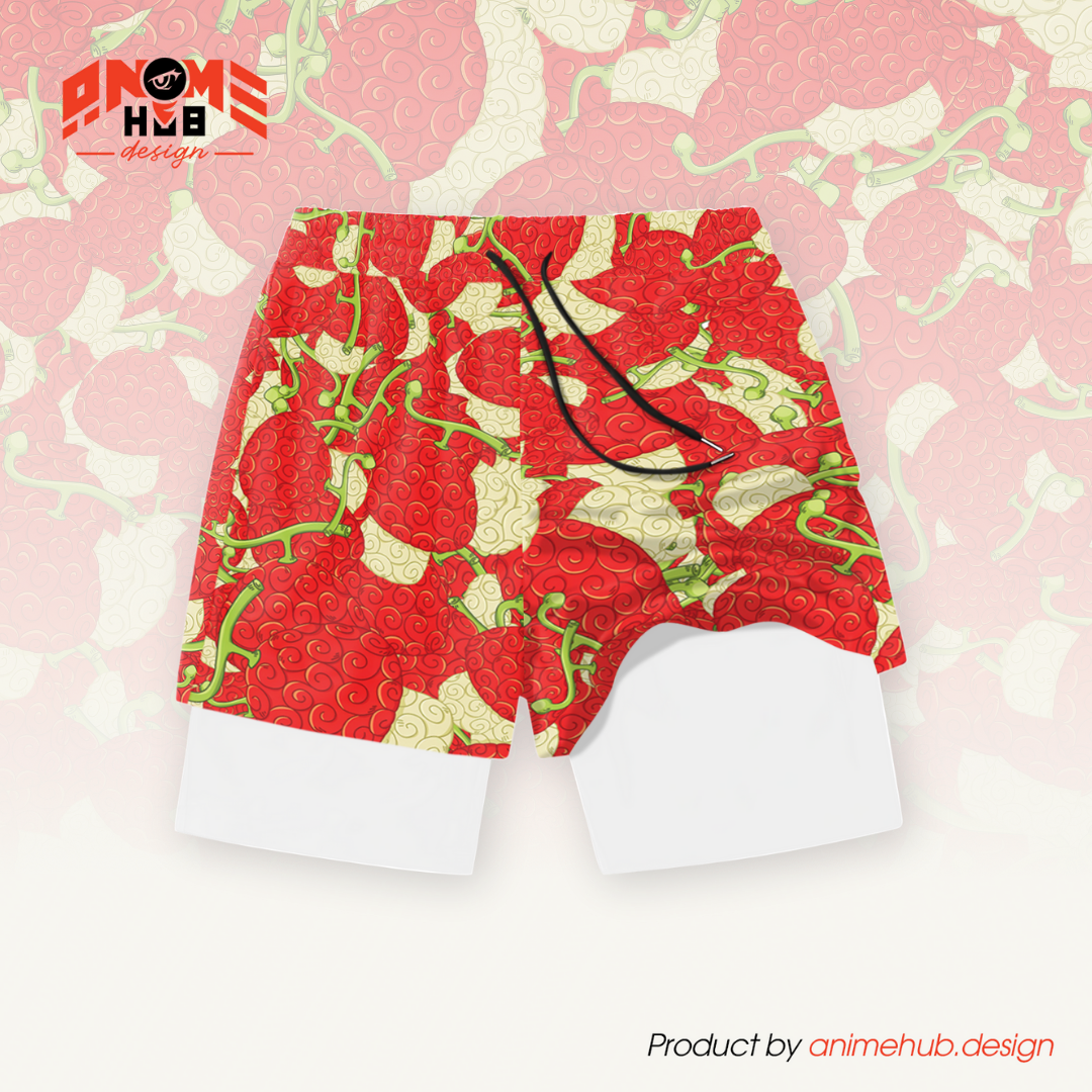Anime Fruta del Diablo 11 – Pantalones cortos de Onepiecee ANIME HUB