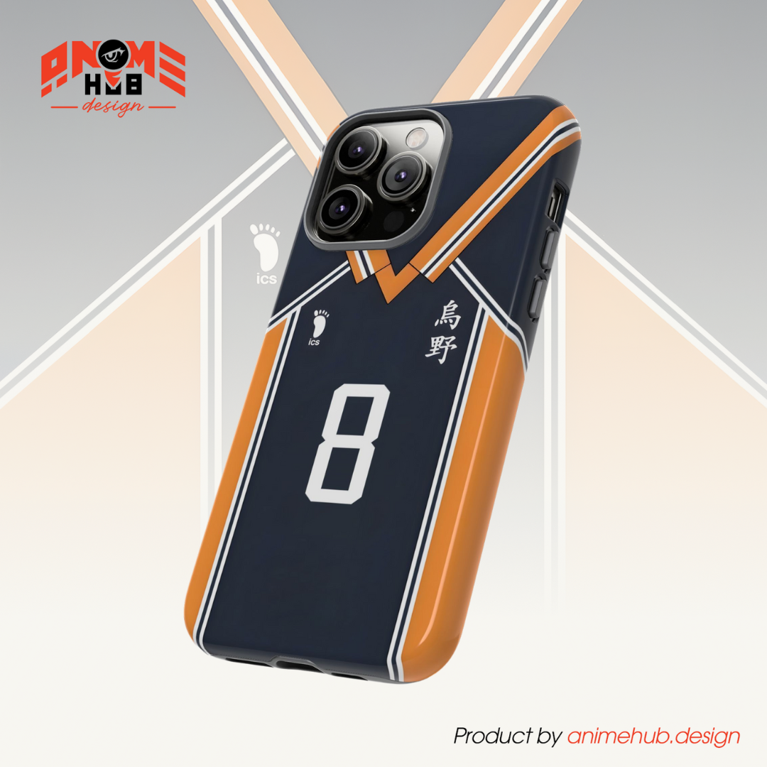 Haikyuu Phone Case – Narita Kazuhito #8 Volleyball Anime Phone Case ANIME HUB