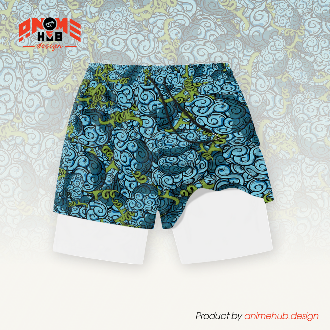 Anime Fruta del Diablo 12 – Pantalones cortos de Onepiecee ANIME HUB