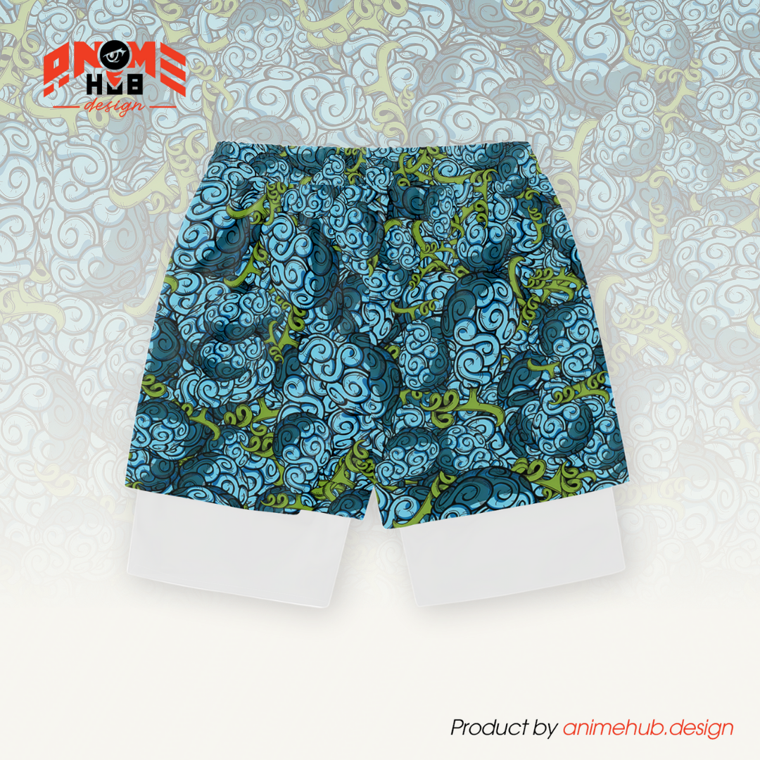 Anime Fruta del Diablo 12 – Pantalones cortos de Onepiecee ANIME HUB
