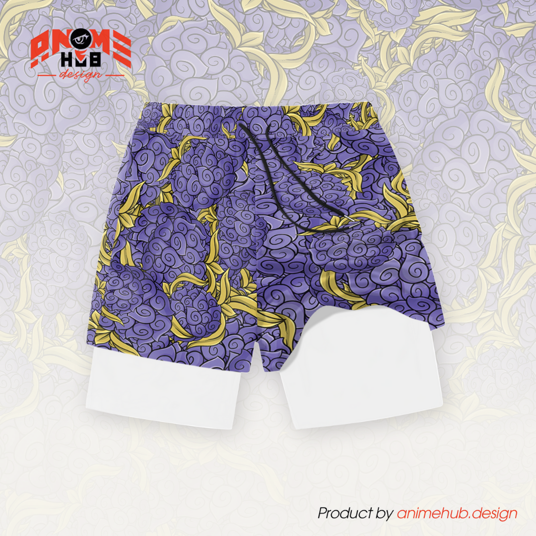 Anime Fruta del Diablo 2 – Pantalones cortos de Onepiecee ANIME HUB