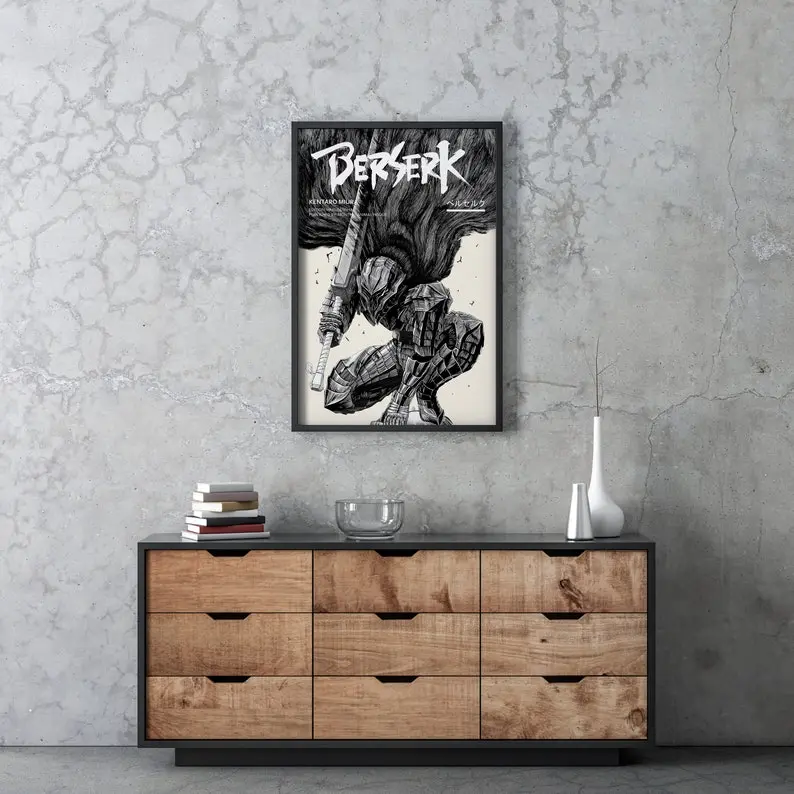 Berrserkk Anime Griffith Poster | Berserk Wall Art | Berserk Poster | High Quality Poster Decor Print