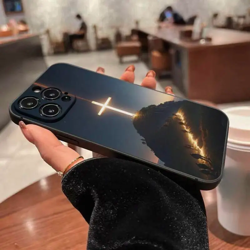 Cross Pattern Phone Case, Anti-drop Cellphone Protective Case, Total Protective Shockproof Mobile Phone Cover