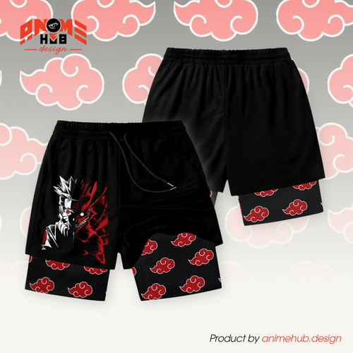 Uzumaki - Pantalones cortos de Narutoo Streetwear ANIME HUB