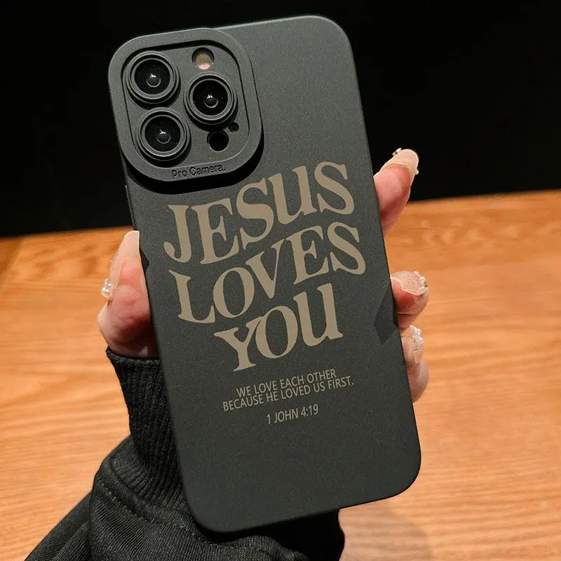 Khaki Letter, Fall Faith Over Fear Letter Pattern Phone Case, Full Body Shockproof Phone Protective Cover, Fashion Phone Accessories Compatible with iPhone