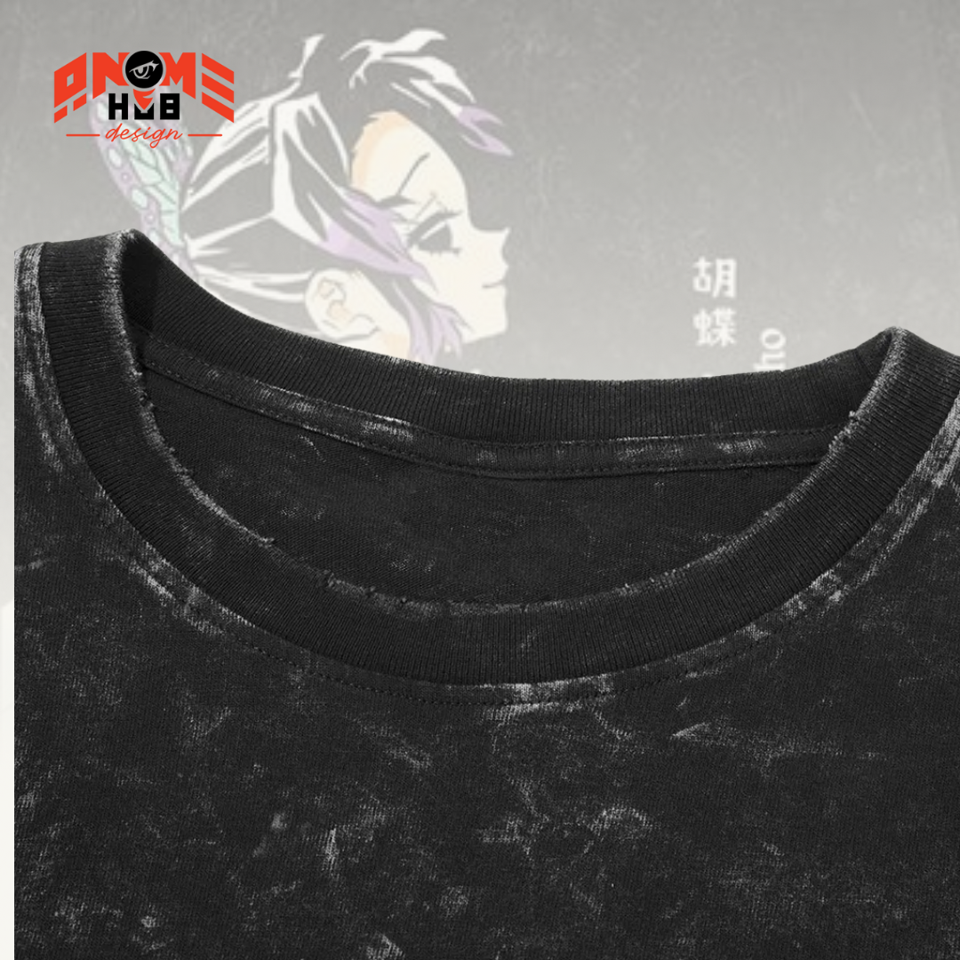 Demon Slayerr Double-Sided Unisex Washed Tee – Anime Kochō Shinobu Shirt ANIME HUB