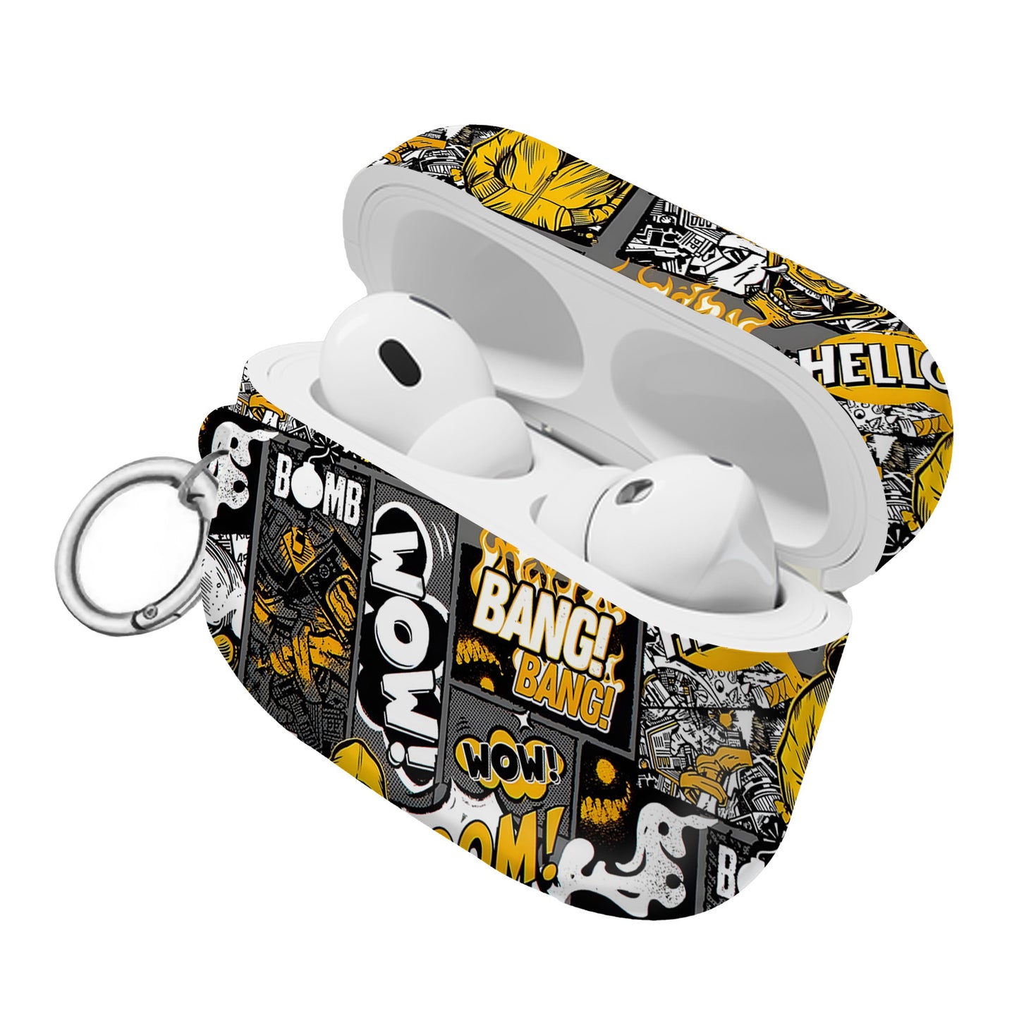 ¡BOOM! ¡BANG! ¡GUAU! 9 – Estuche para AirPods con estilo callejero de grafiti ANIME HUB