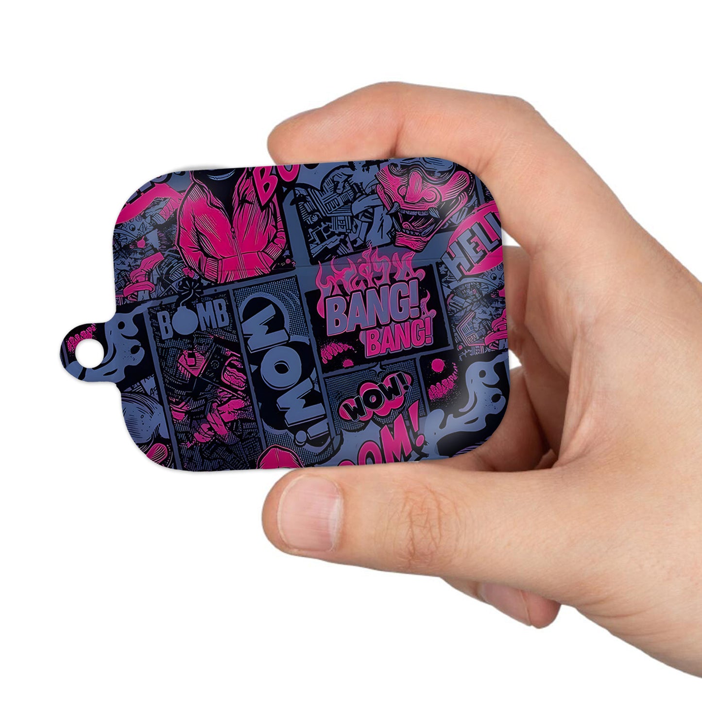 ¡BOOM! ¡BANG! ¡GUAU! 7 – Estuche para AirPods con estilo callejero de grafiti ANIME HUB