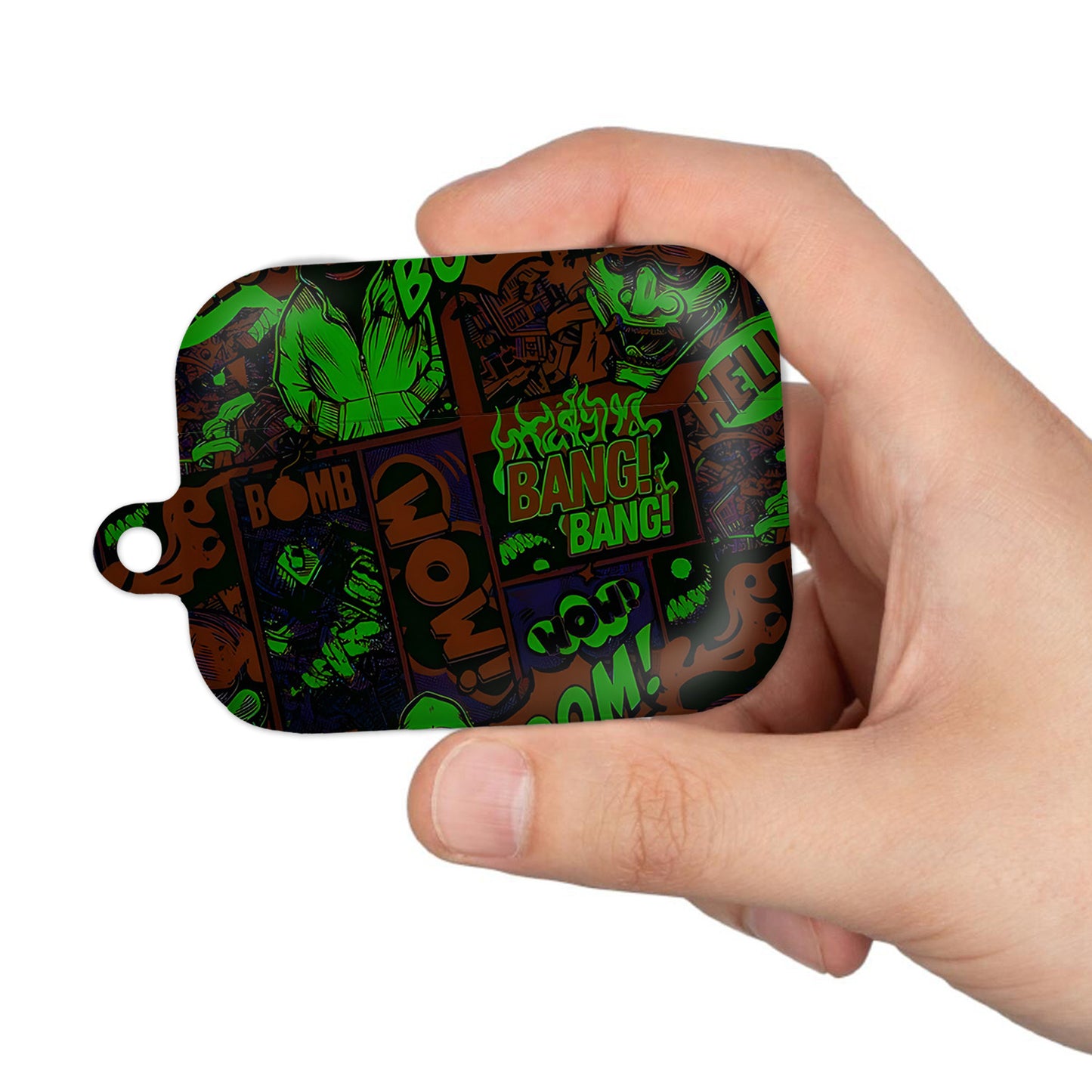 ¡BOOM! ¡BANG! ¡GUAU! 4 – Estuche para AirPods con estilo callejero de grafiti ANIME HUB