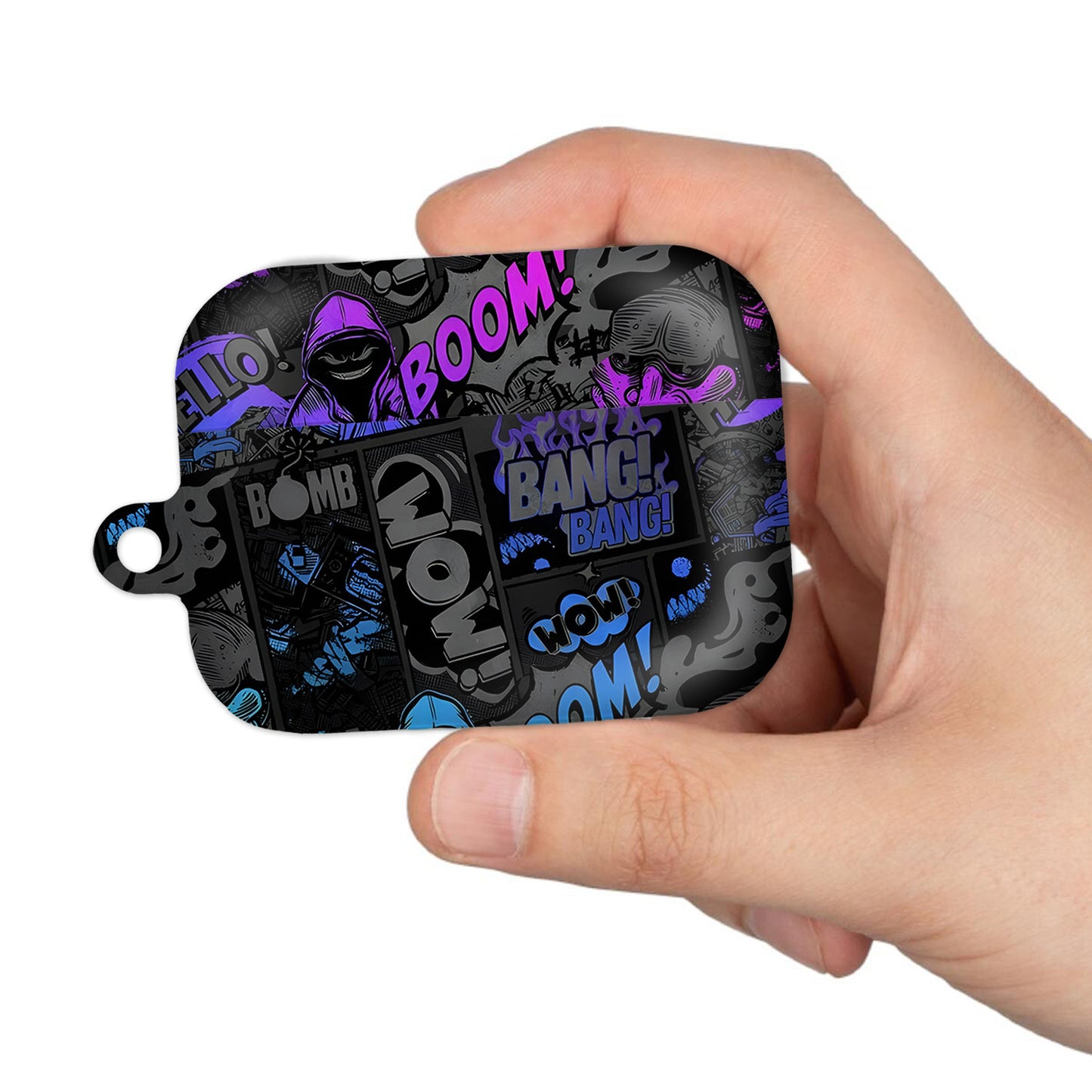 ¡BOOM! ¡BANG! ¡GUAU! 1 – Estuche para AirPods con estilo callejero de grafiti ANIME HUB