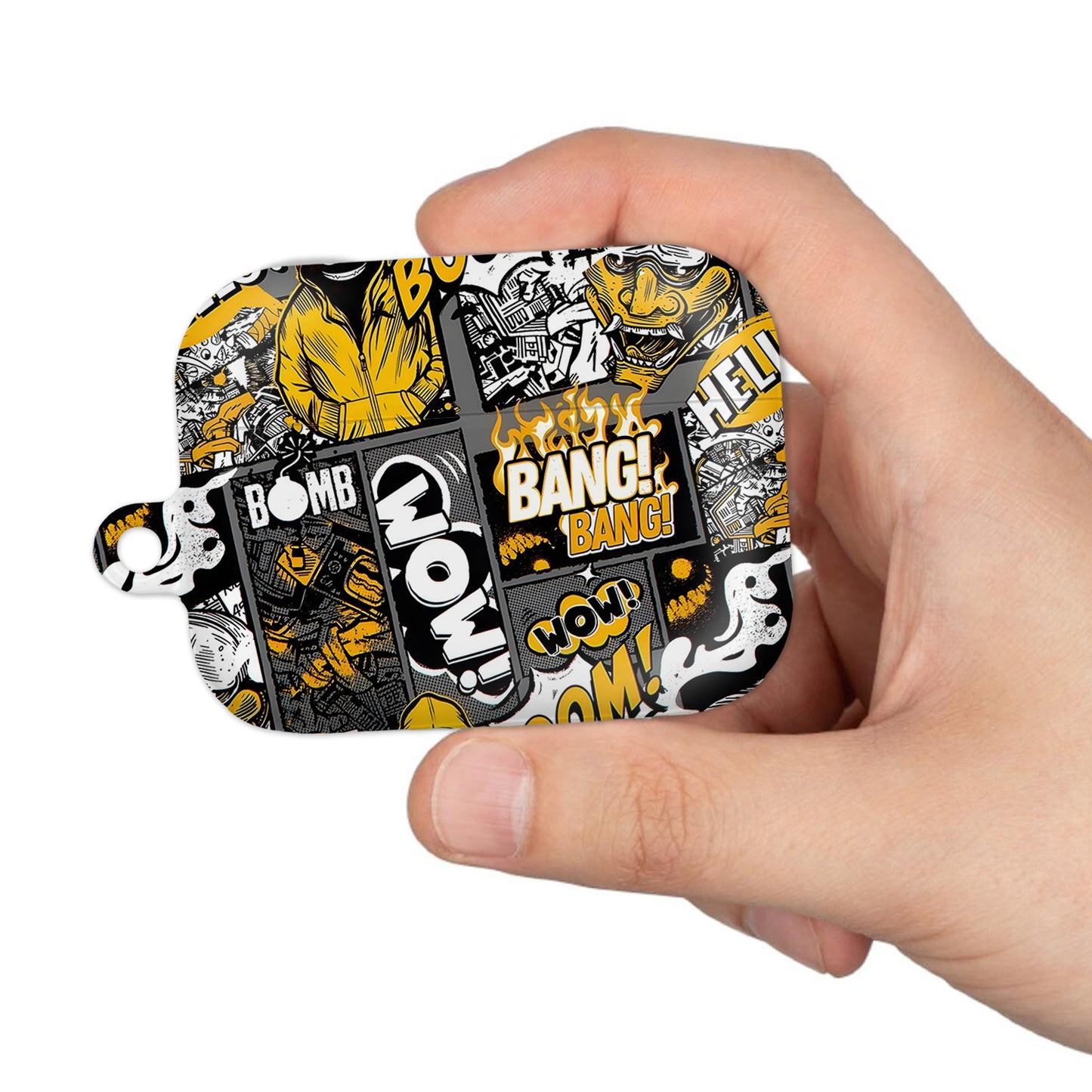 ¡BOOM! ¡BANG! ¡GUAU! 9 – Estuche para AirPods con estilo callejero de grafiti ANIME HUB