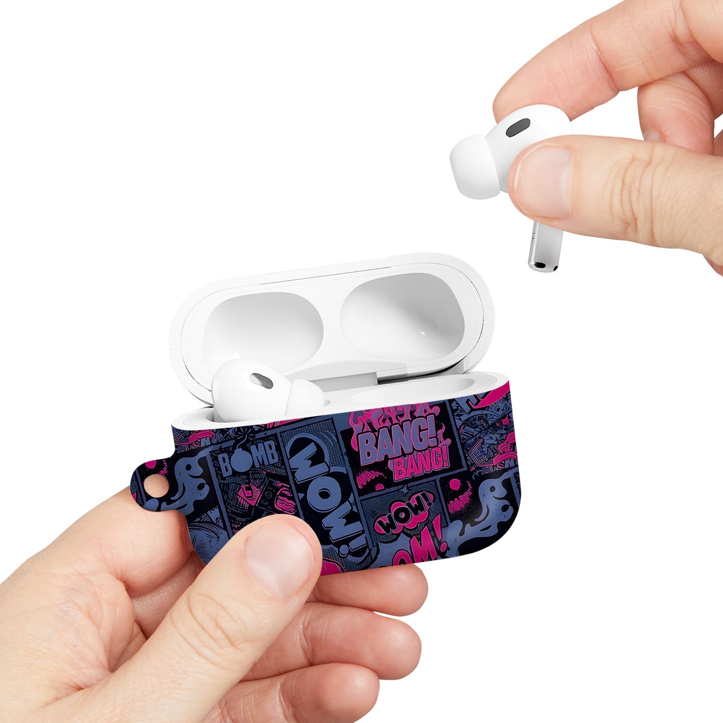 ¡BOOM! ¡BANG! ¡GUAU! 7 – Estuche para AirPods con estilo callejero de grafiti ANIME HUB