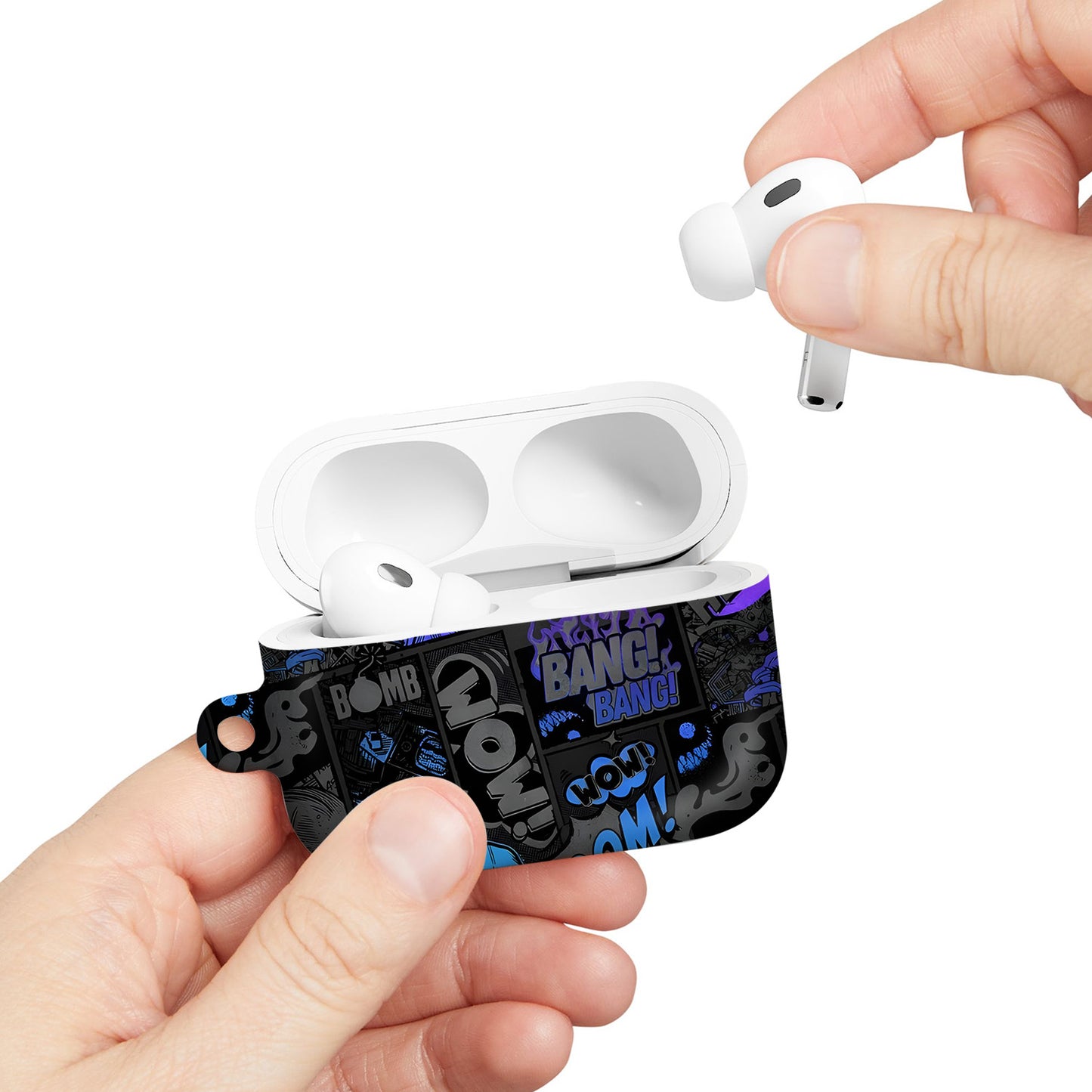 ¡BOOM! ¡BANG! ¡GUAU! 1 – Estuche para AirPods con estilo callejero de grafiti ANIME HUB