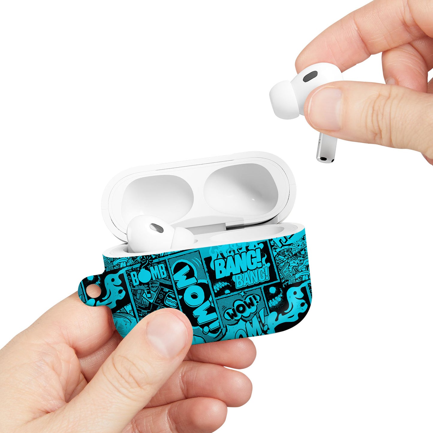 ¡BOOM! ¡BANG! ¡GUAU! 5 – Estuche para AirPods con estilo callejero de grafiti ANIME HUB