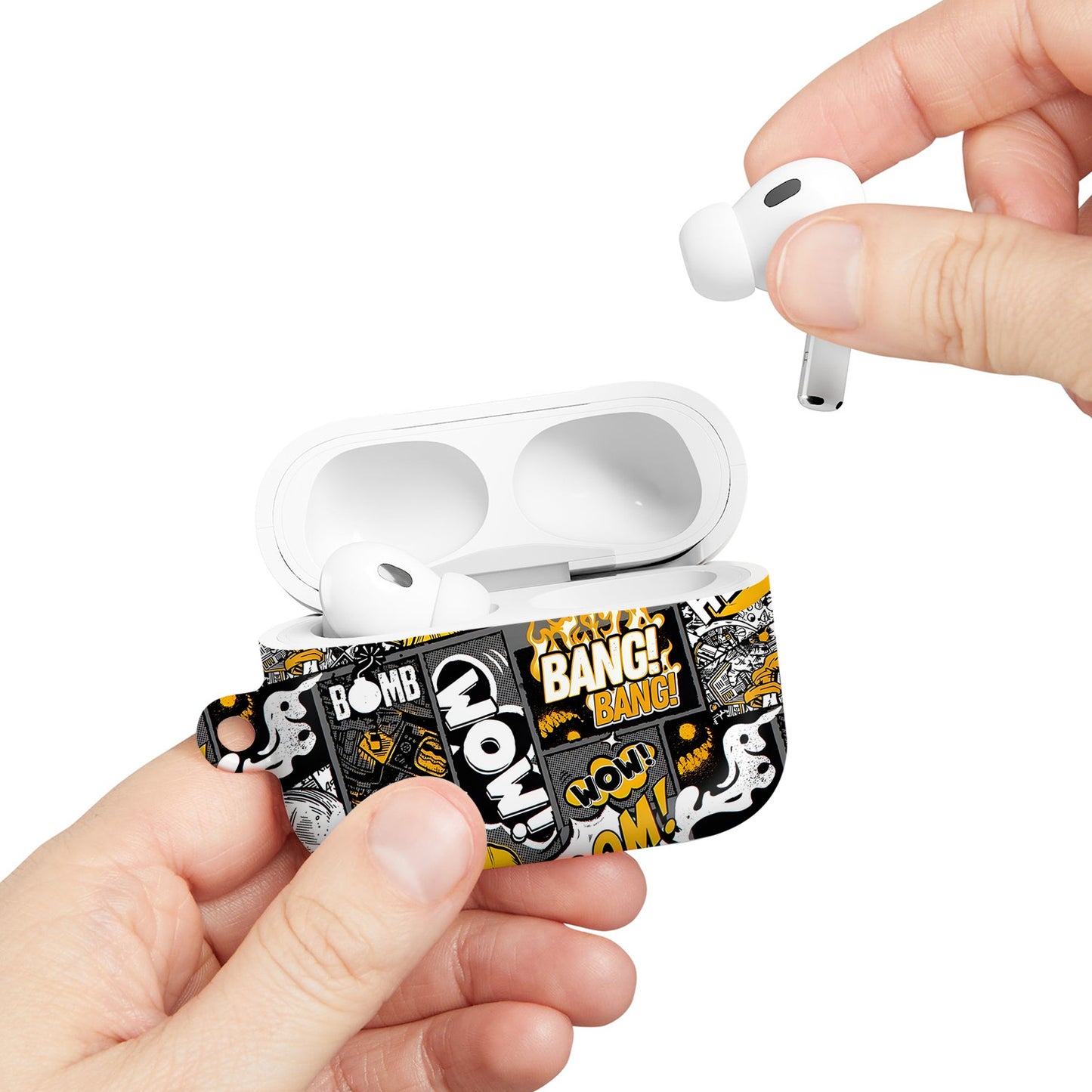 ¡BOOM! ¡BANG! ¡GUAU! 9 – Estuche para AirPods con estilo callejero de grafiti ANIME HUB