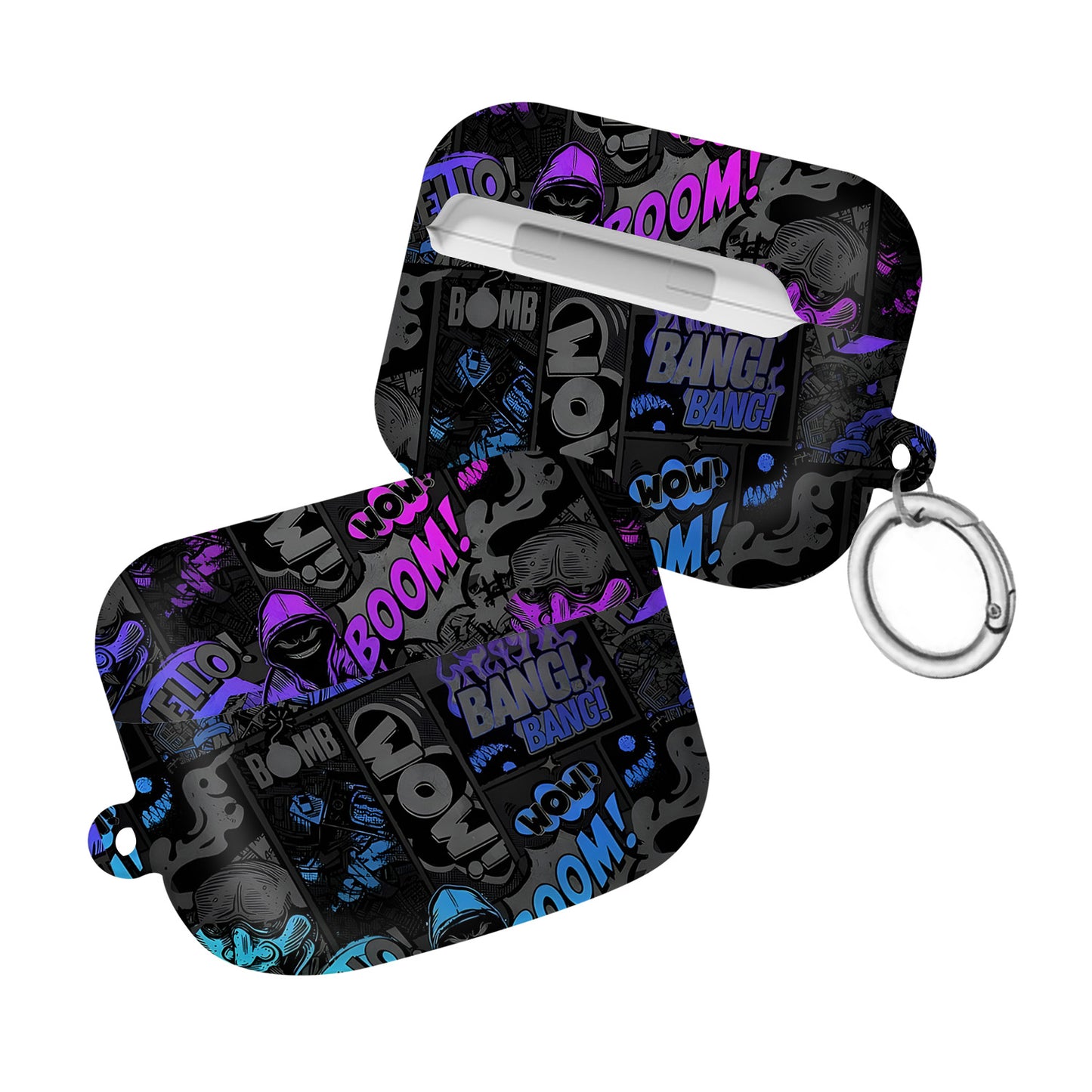 ¡BOOM! ¡BANG! ¡GUAU! 1 – Estuche para AirPods con estilo callejero de grafiti ANIME HUB