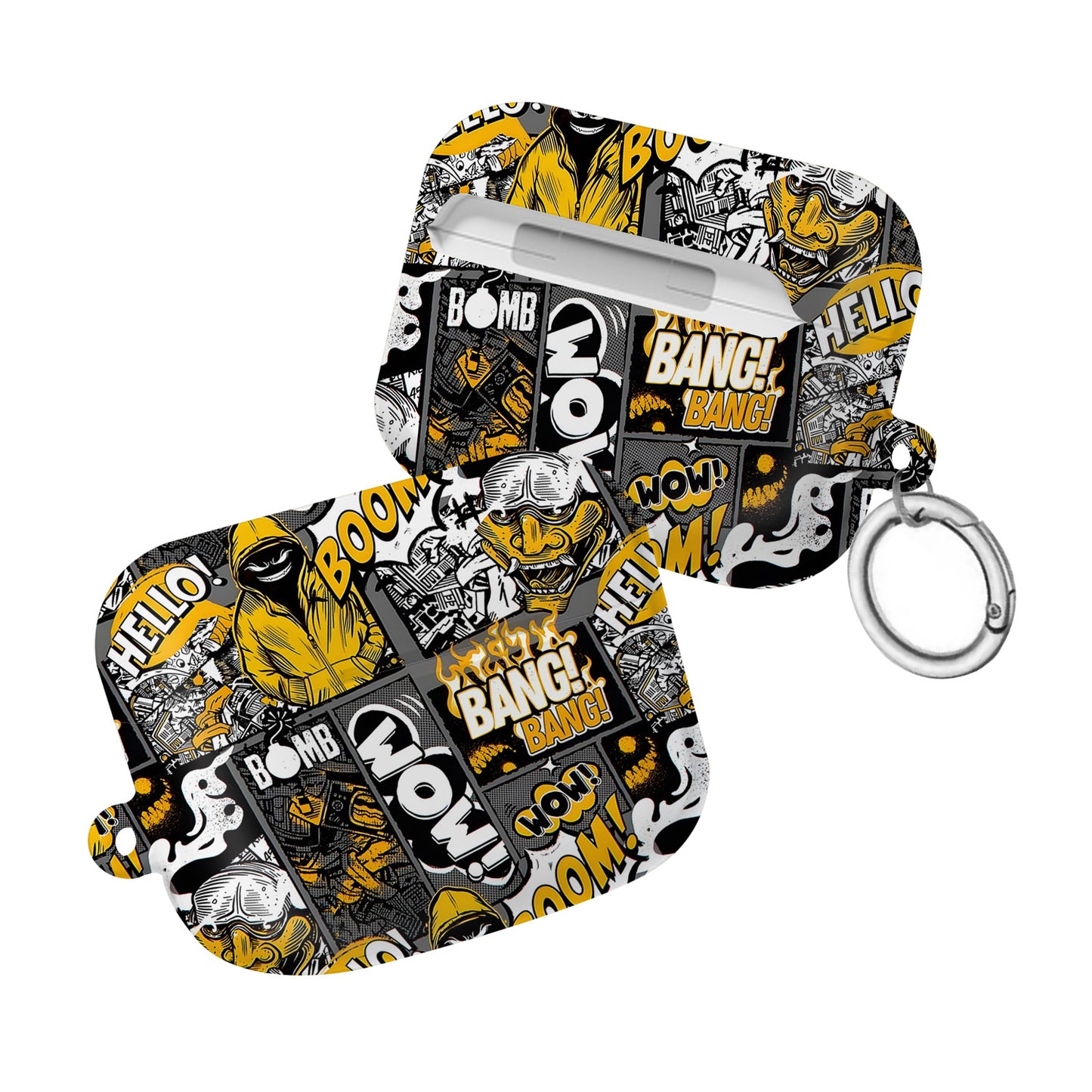 ¡BOOM! ¡BANG! ¡GUAU! 9 – Estuche para AirPods con estilo callejero de grafiti ANIME HUB