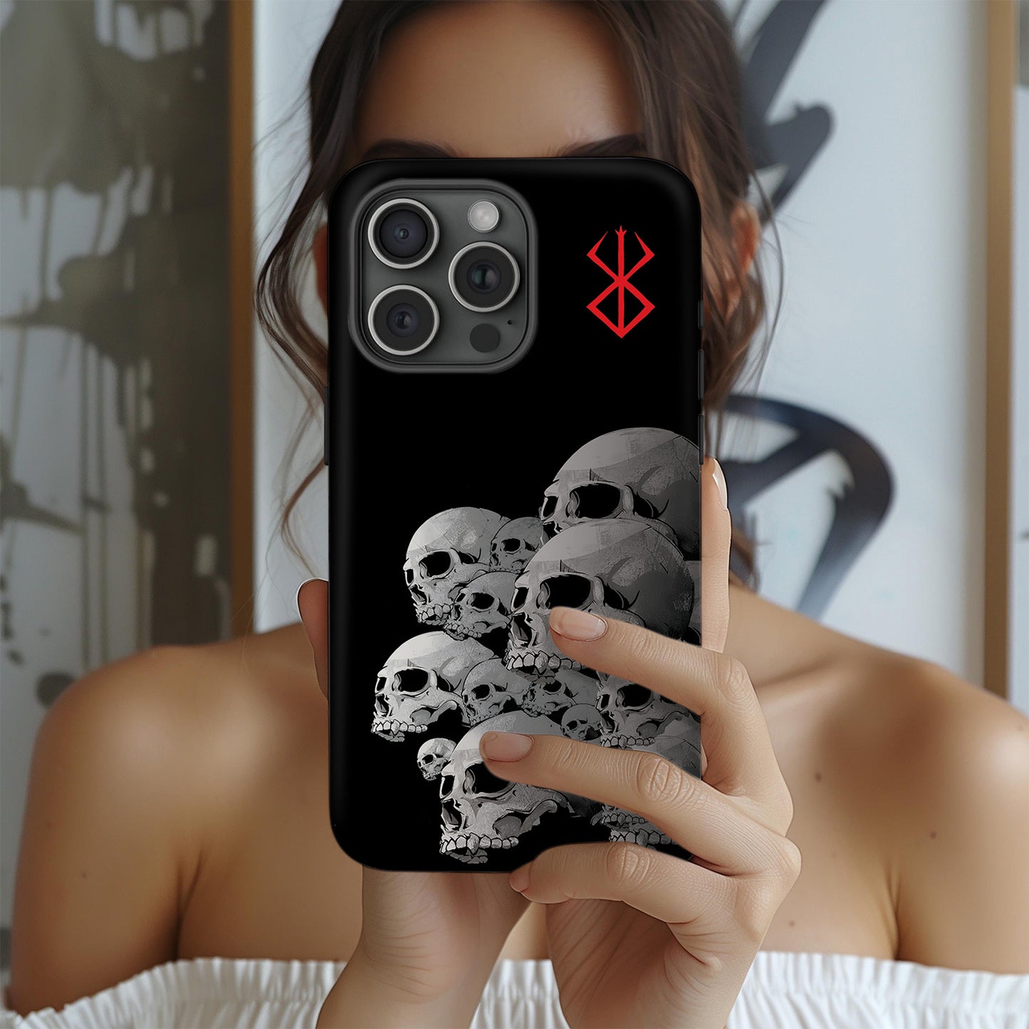 Berserk Manga Skull Phone Case – Dark Anime Design ANIME HUB