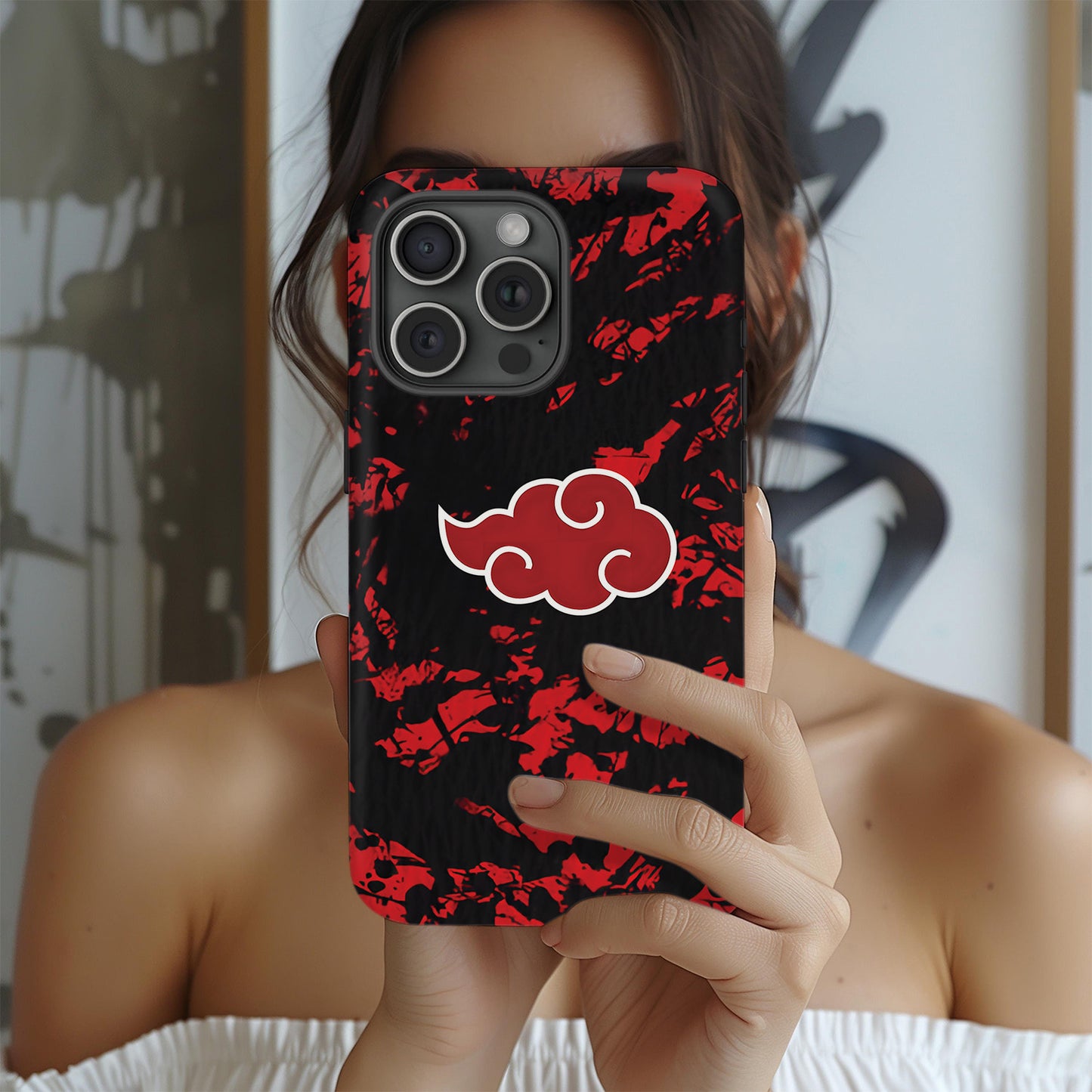 Narutoo 1 – Akatsuki Cloud Anime Phone Case ANIME HUB
