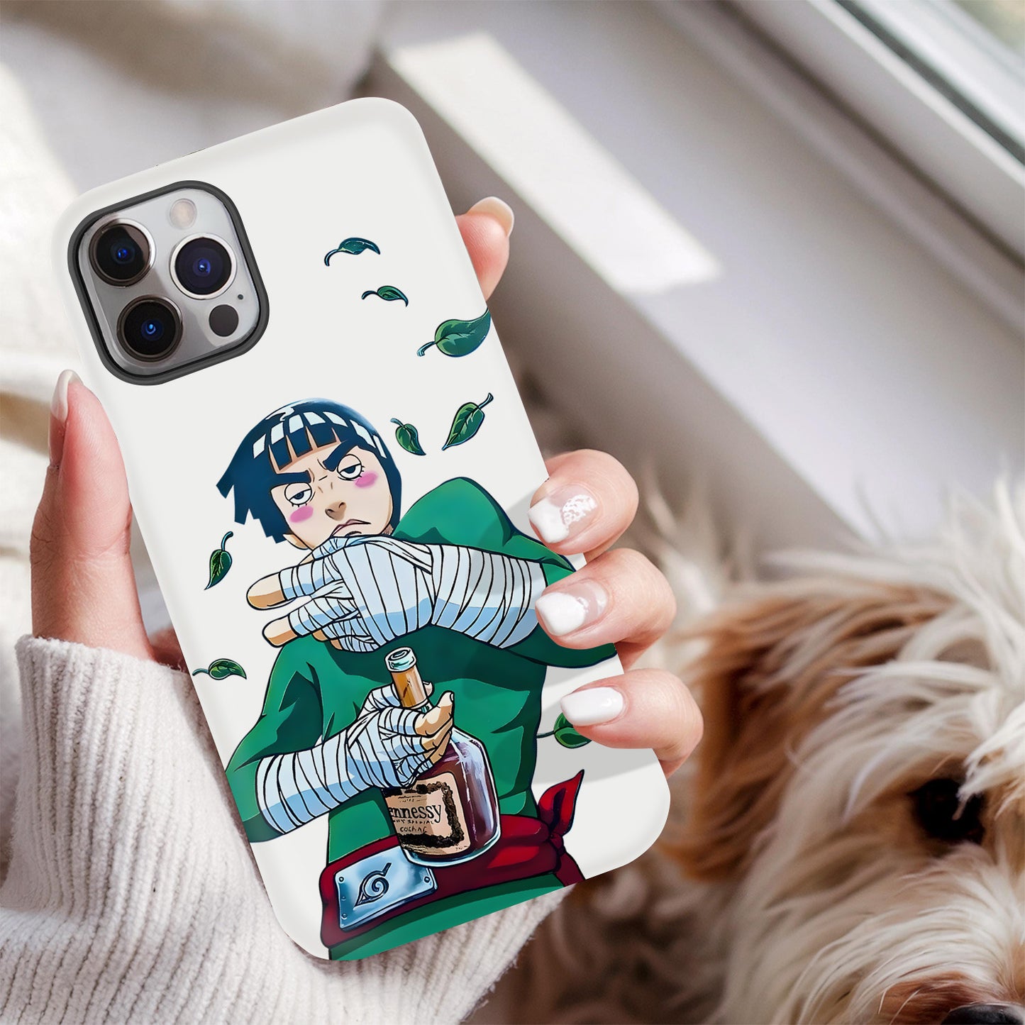 Narutoo – Rock Lee Funny Drinking Phone Case ANIME HUB