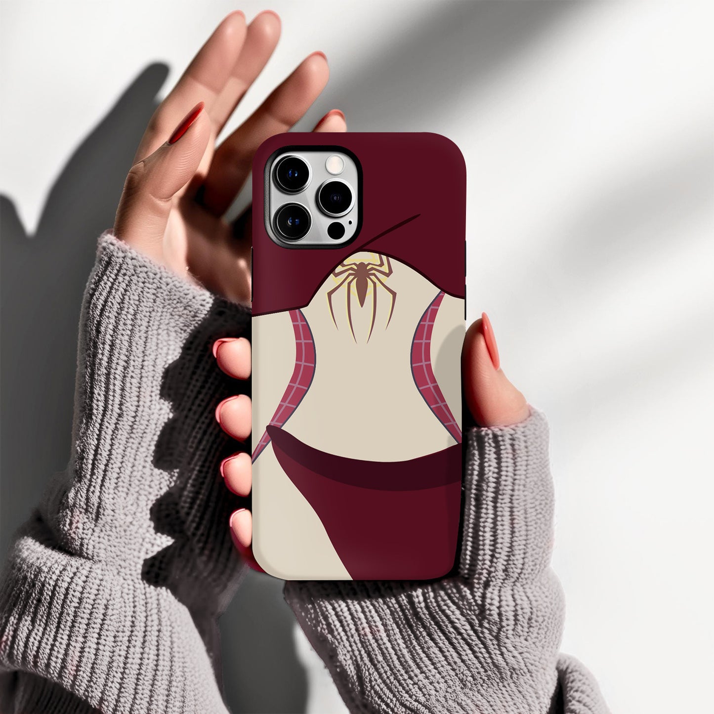 Spider-Gwen Inspired Phone Case 3 – Superhero Costume Design ANIME HUB