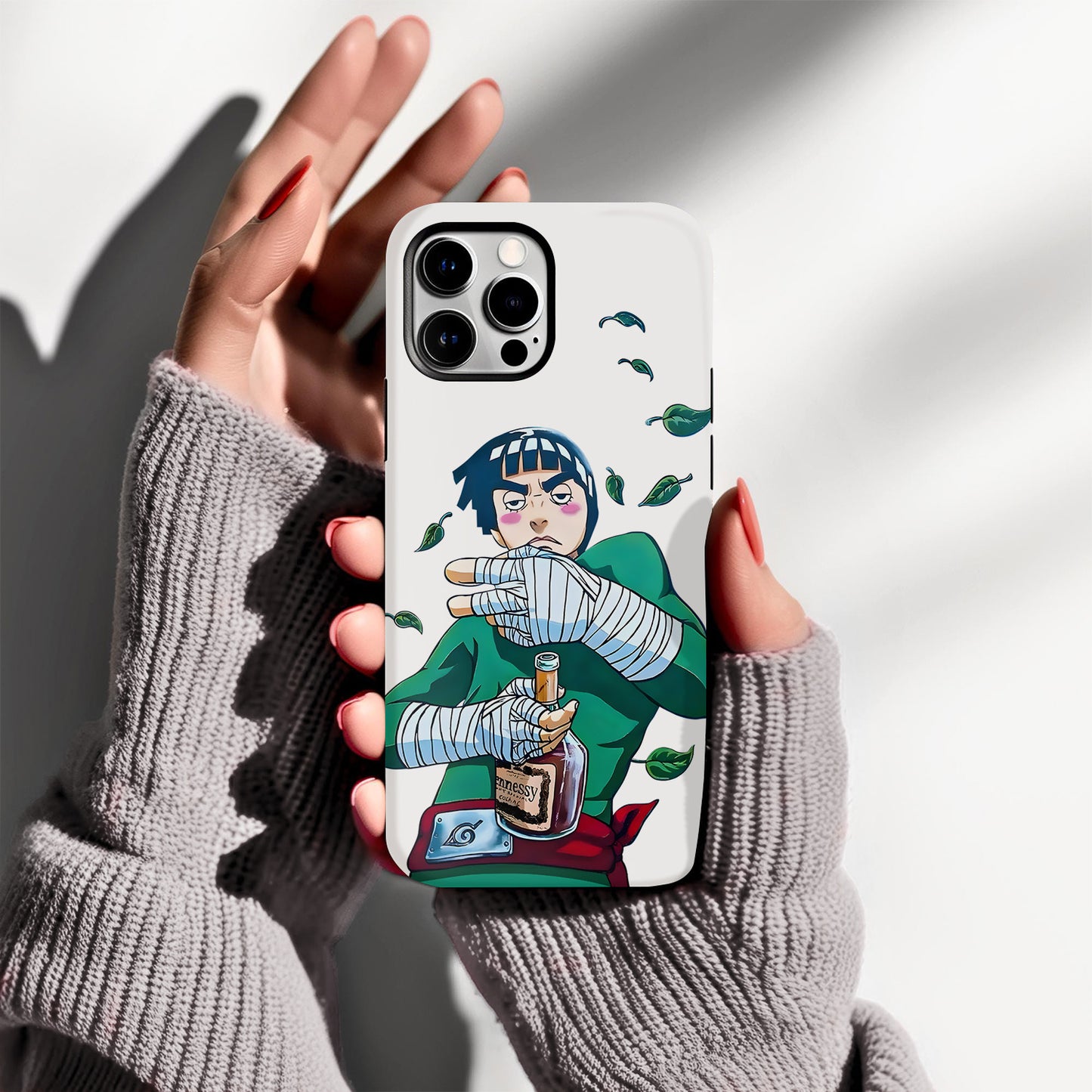 Narutoo – Rock Lee Funny Drinking Phone Case ANIME HUB