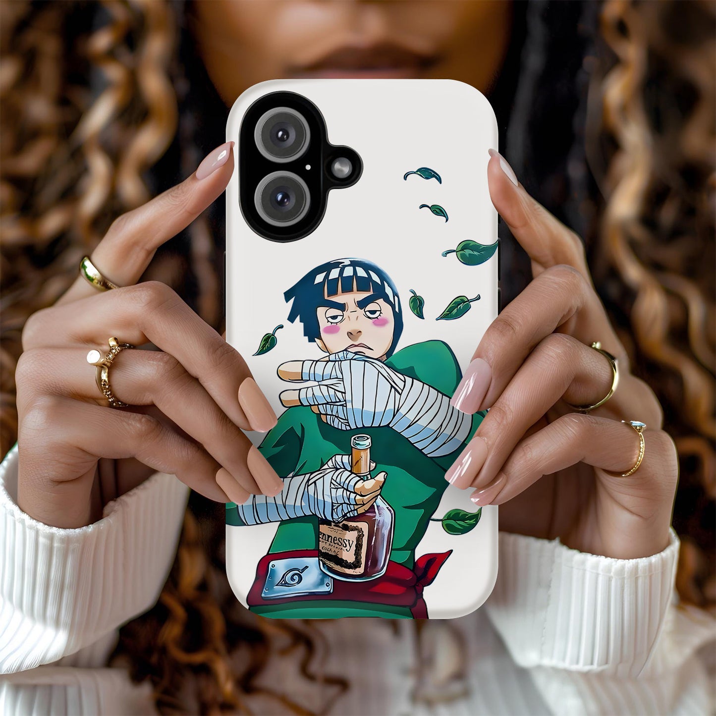 Narutoo – Rock Lee Funny Drinking Phone Case ANIME HUB
