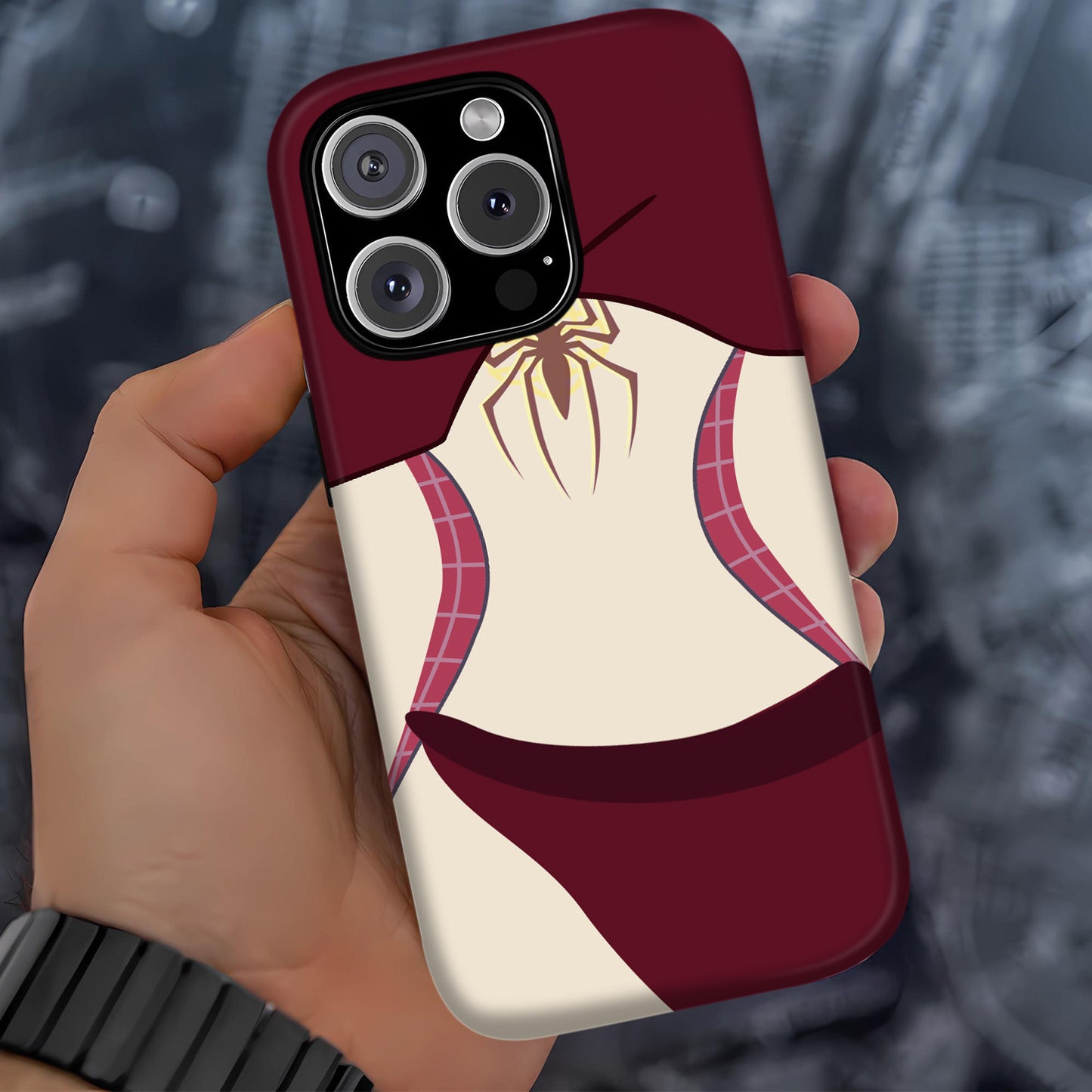 Spider-Gwen Inspired Phone Case 3 – Superhero Costume Design ANIME HUB