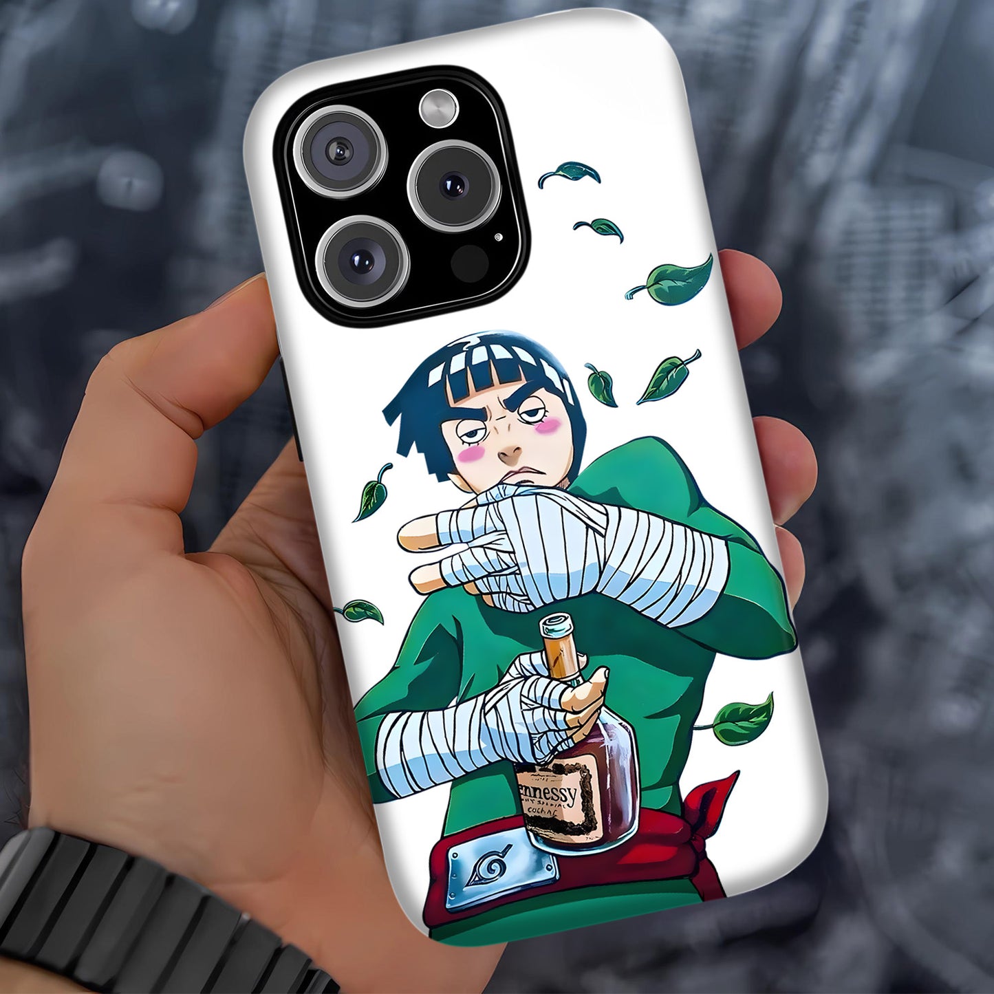 Narutoo – Rock Lee Funny Drinking Phone Case ANIME HUB