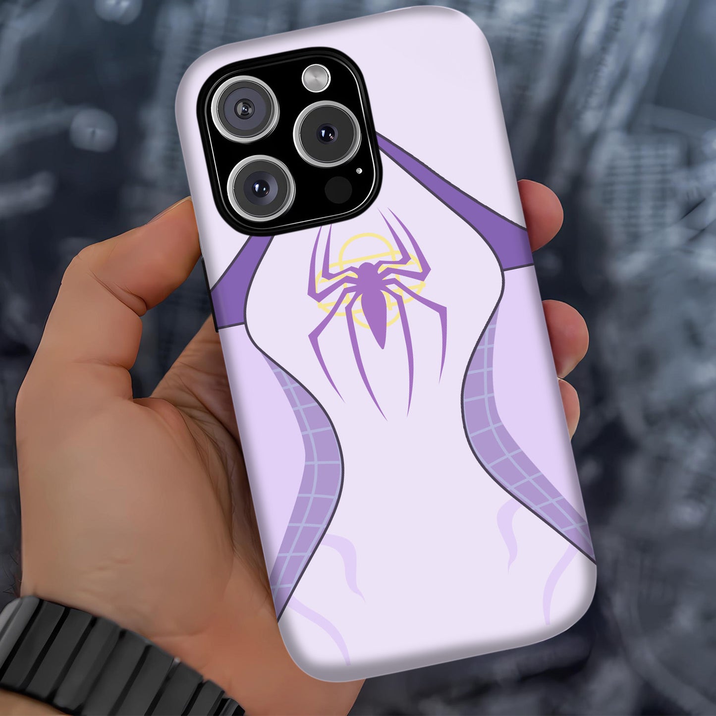 Spider-Gwen Inspired Phone Case 2 – Superhero Costume Design ANIME HUB