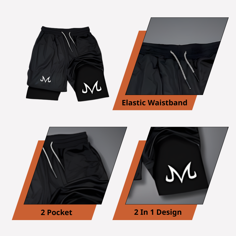 Pantalones cortos de calle de Majin Buu 4 de Dragon Ball ANIME HUB
