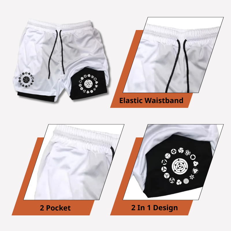 Uzumaki - Pantalones cortos de Narutoo Streetwear ANIME HUB
