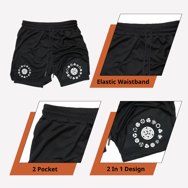Uzumaki - Pantalones cortos de Narutoo Streetwear ANIME HUB