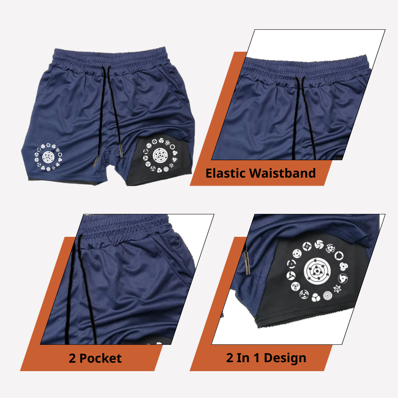 Uzumaki - Pantalones cortos de Narutoo Streetwear ANIME HUB