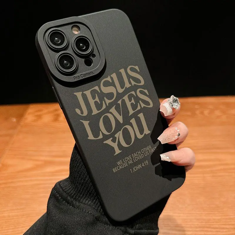 Khaki Letter, Fall Faith Over Fear Letter Pattern Phone Case, Full Body Shockproof Phone Protective Cover, Fashion Phone Accessories Compatible with iPhone