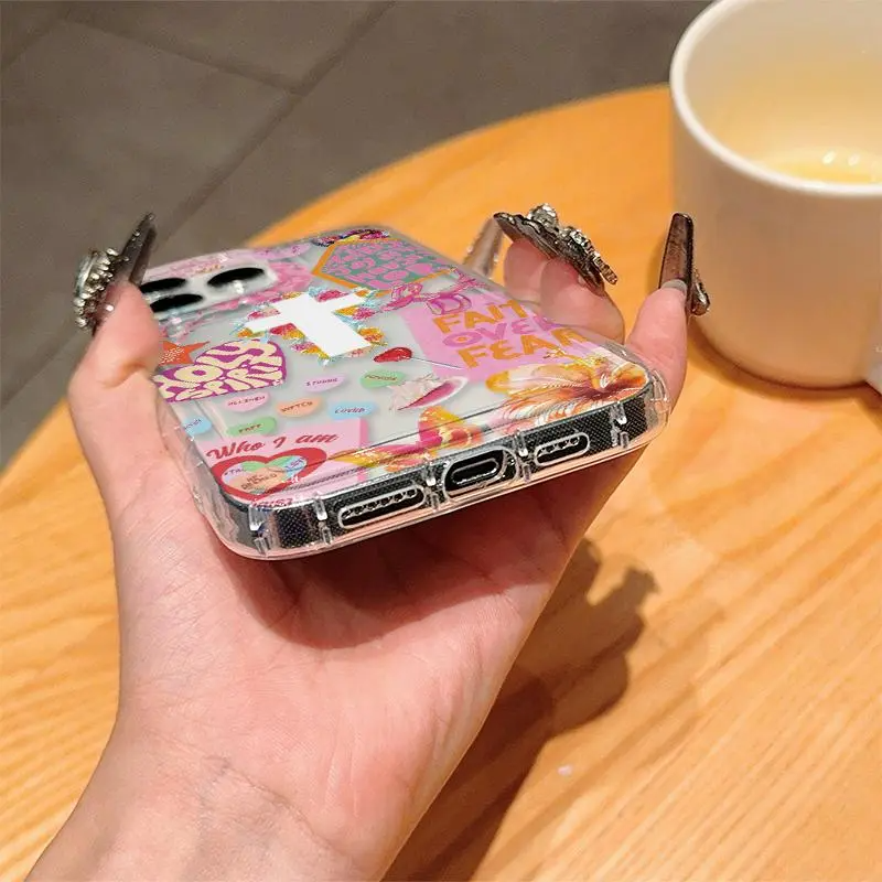 Cute Cross Pattern Phone Case, Anti-drop Phone Protector Cover, Protective, Photo Phone Case, Casing Waterproof