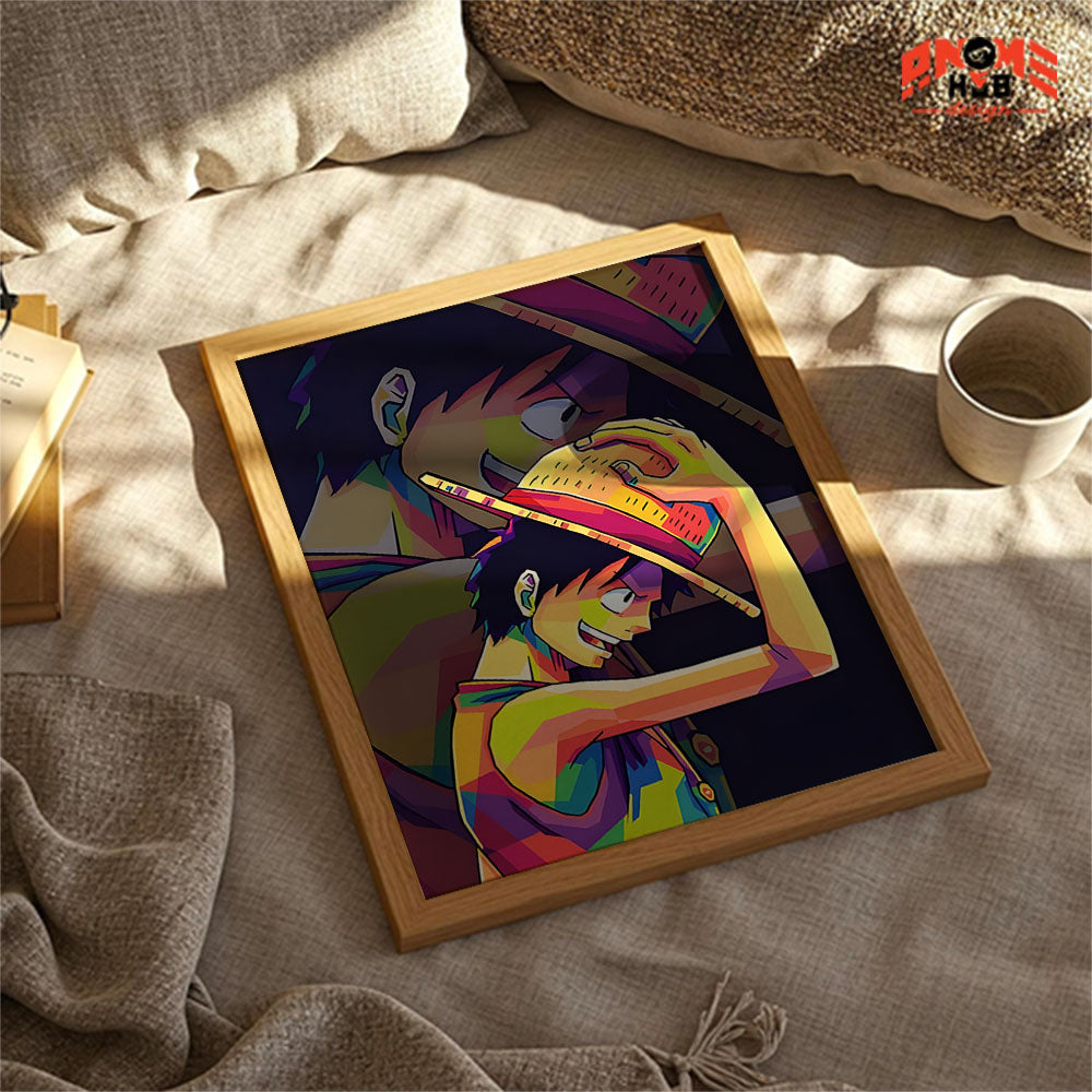 Onee Piecee Poster/Canvas, Art Anime Wall Print, Wall Decor – Luuffyy 1 Poster/Canvas ANIME HUB